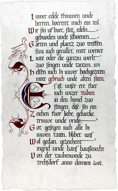 Mittelalter Text